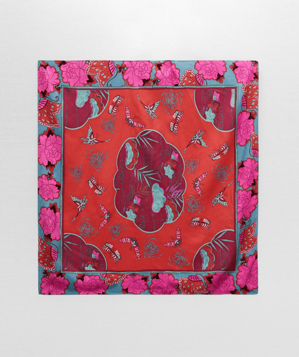 Zara Printed Silk Scarf 