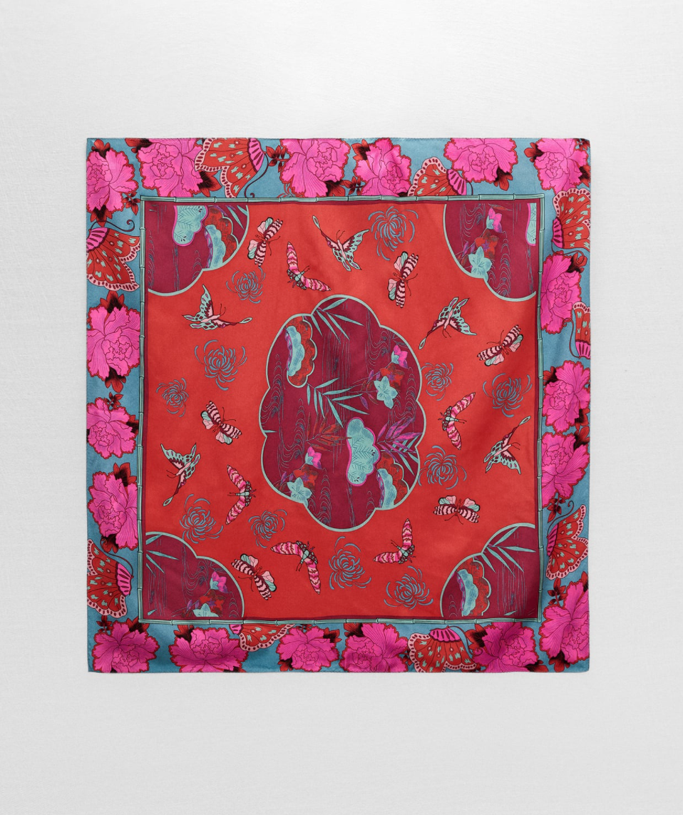 Zara Printed Silk Scarf 