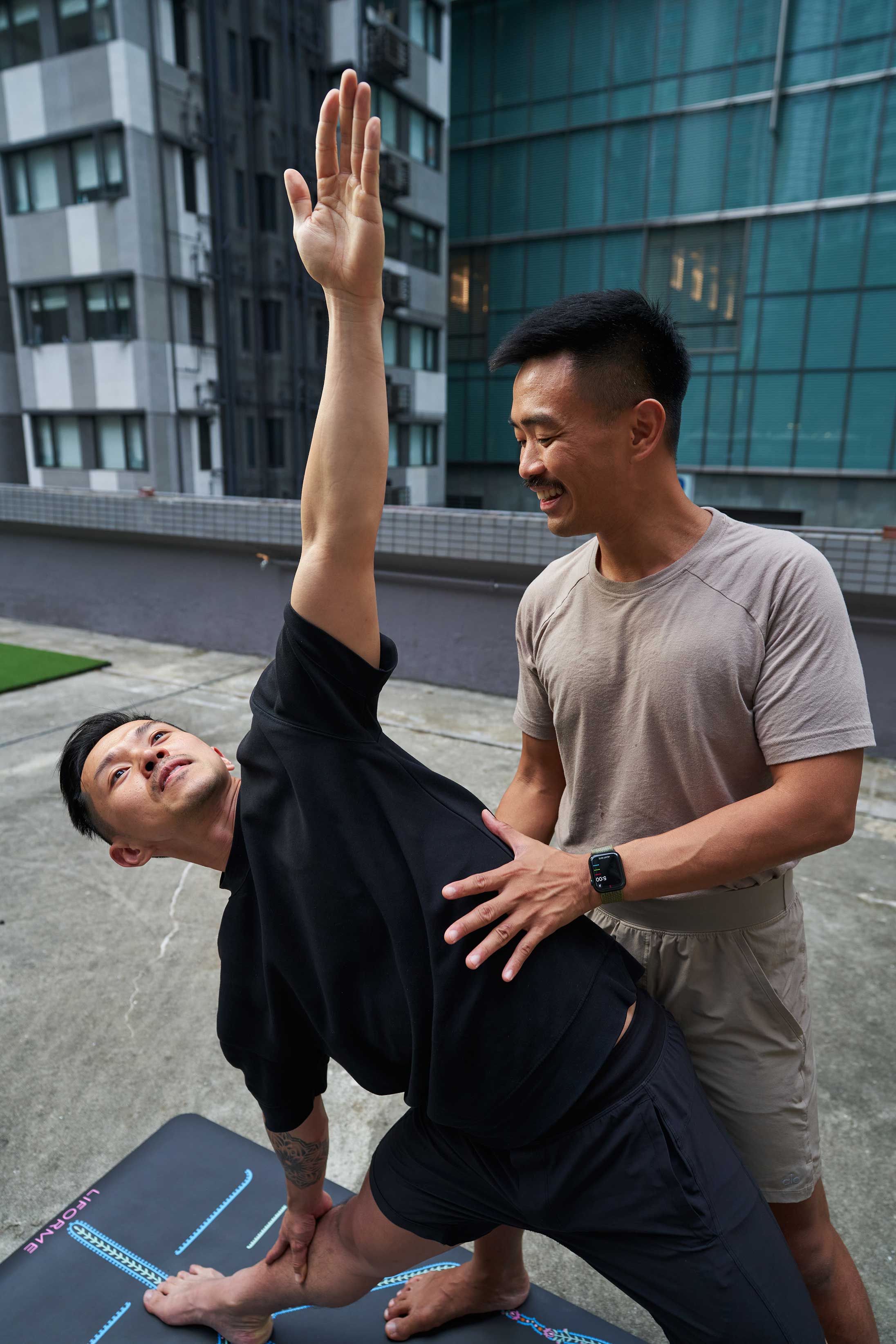 James Gannaban teaches yoga at Pure Yoga in Starstreet Precinct