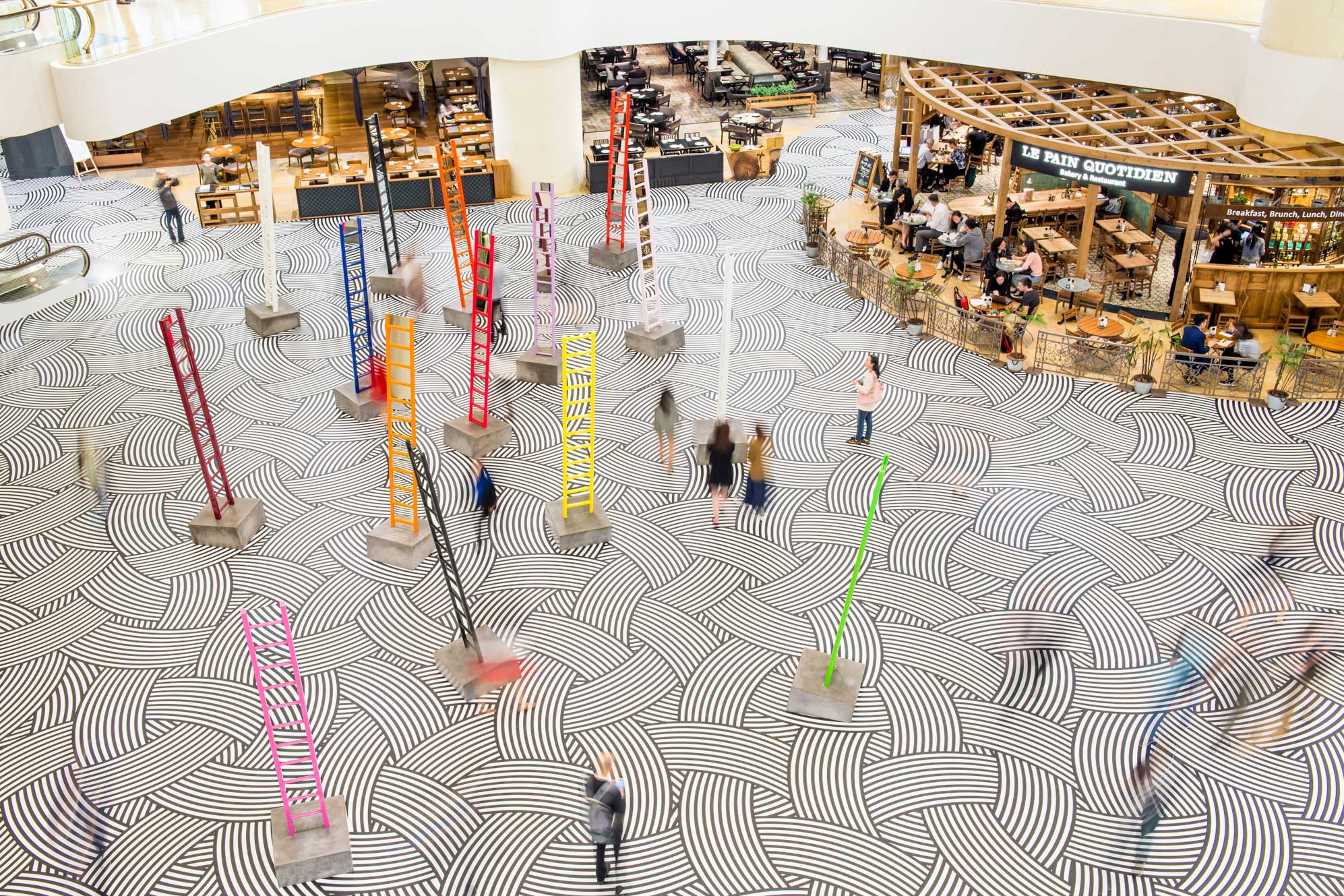 Pacific Place Presents Spiral Scratch by Scottish Artist Jim Lambie
