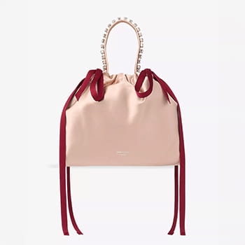 Jimmy Choo Drawstring Mini Top Handle Bag