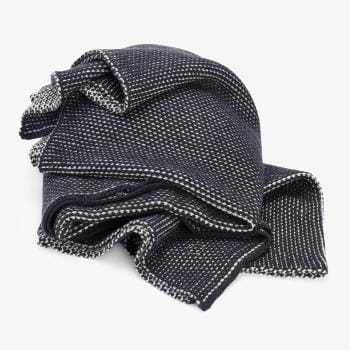 Oyuna Punto Throw in Indigo & Ivory