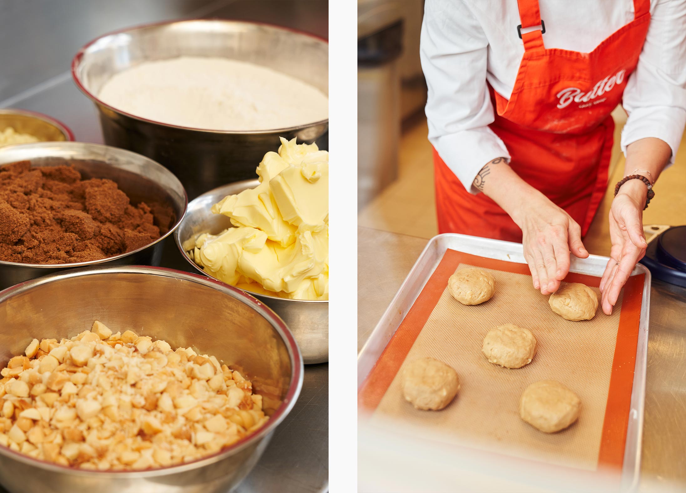 Black Sheep Restaurant Group's Pastry Chef Karys Plaxe prepares pastries