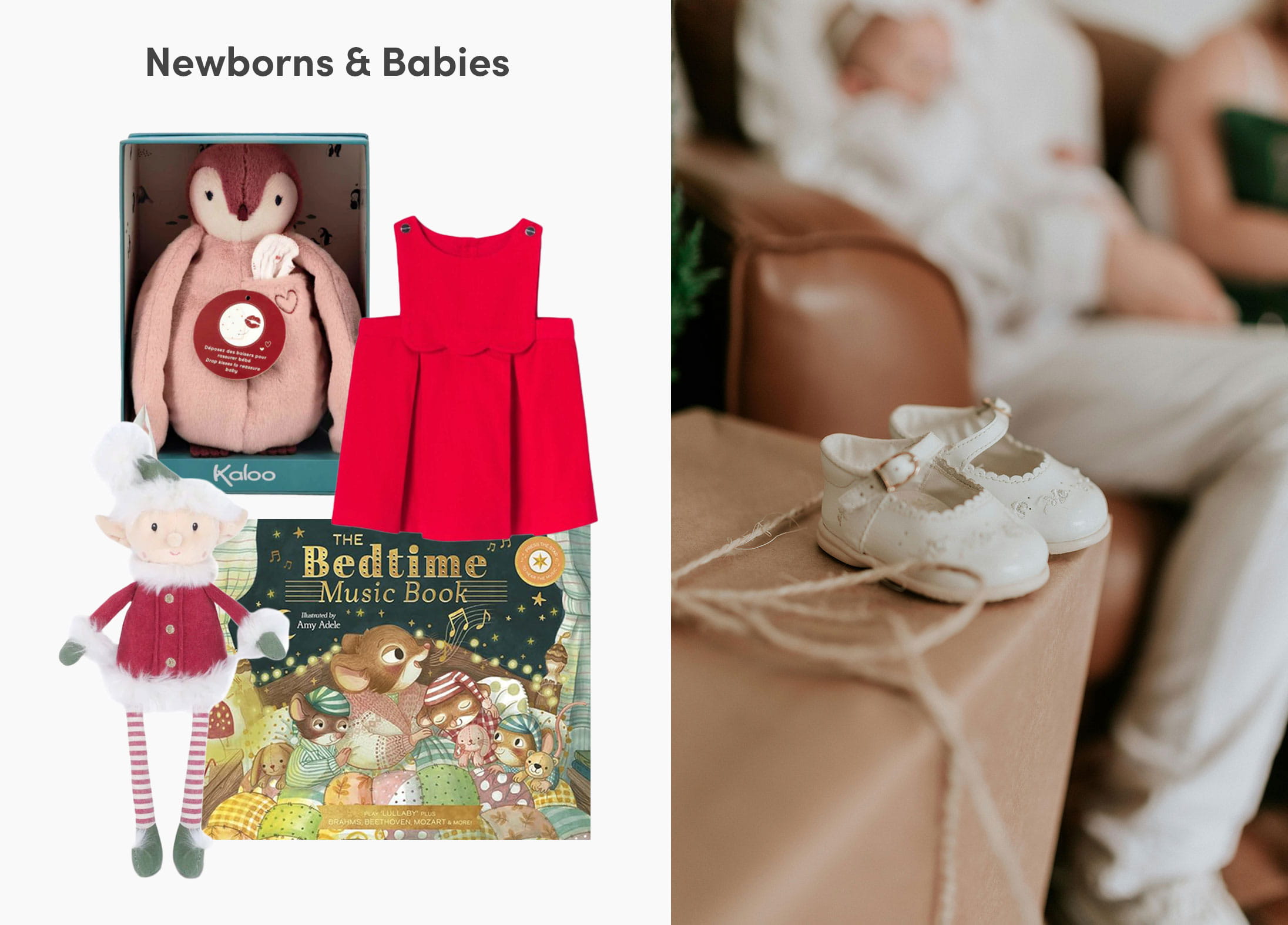 A selection of gifts for newborns and toddlers
