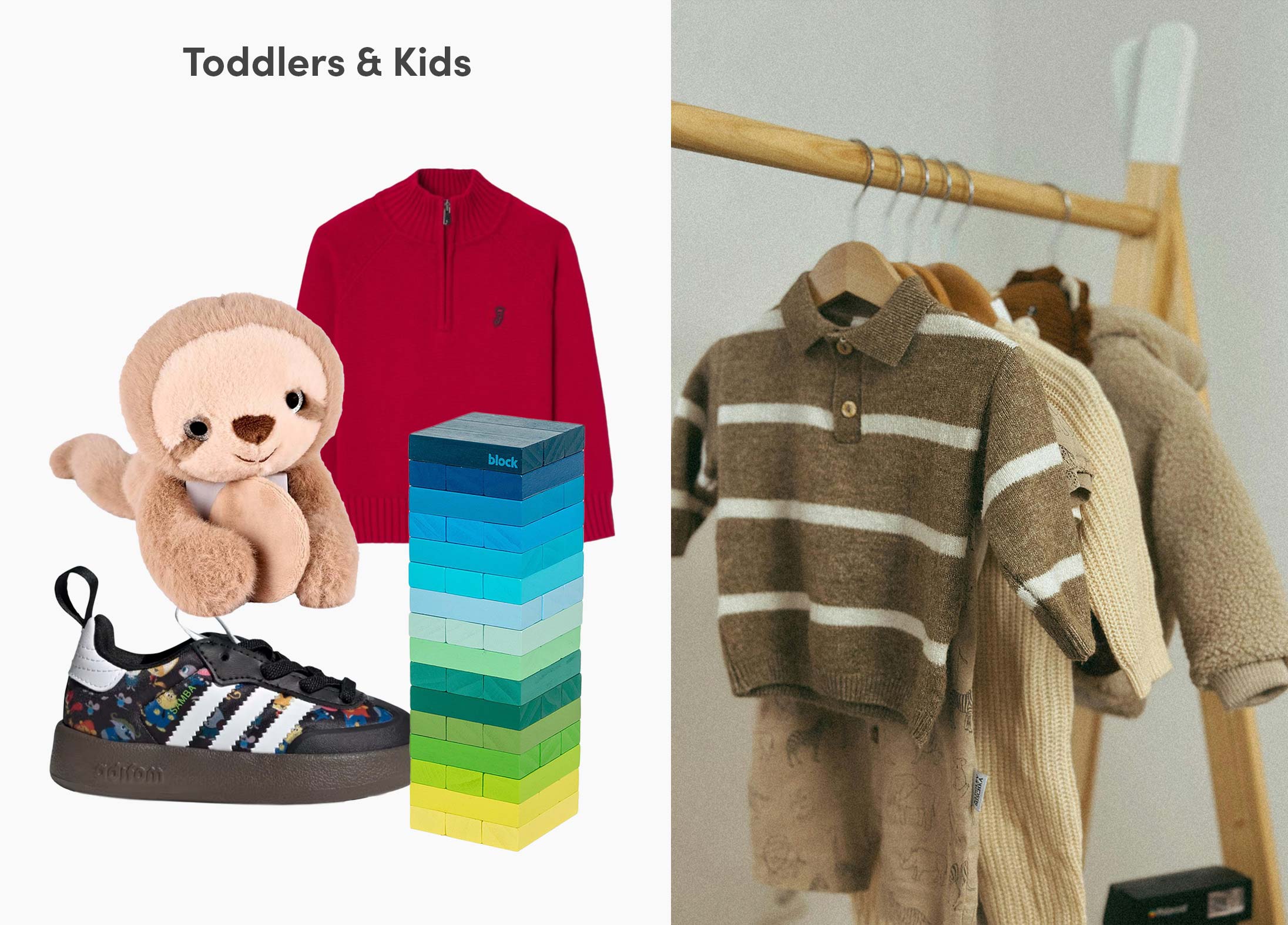 A selection of gifts for young children