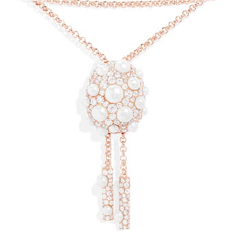 APM Monaco Disco Adjustable Necklace with Pearls