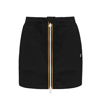 K-Way Josette Light Spacer Skirt in Black Pure