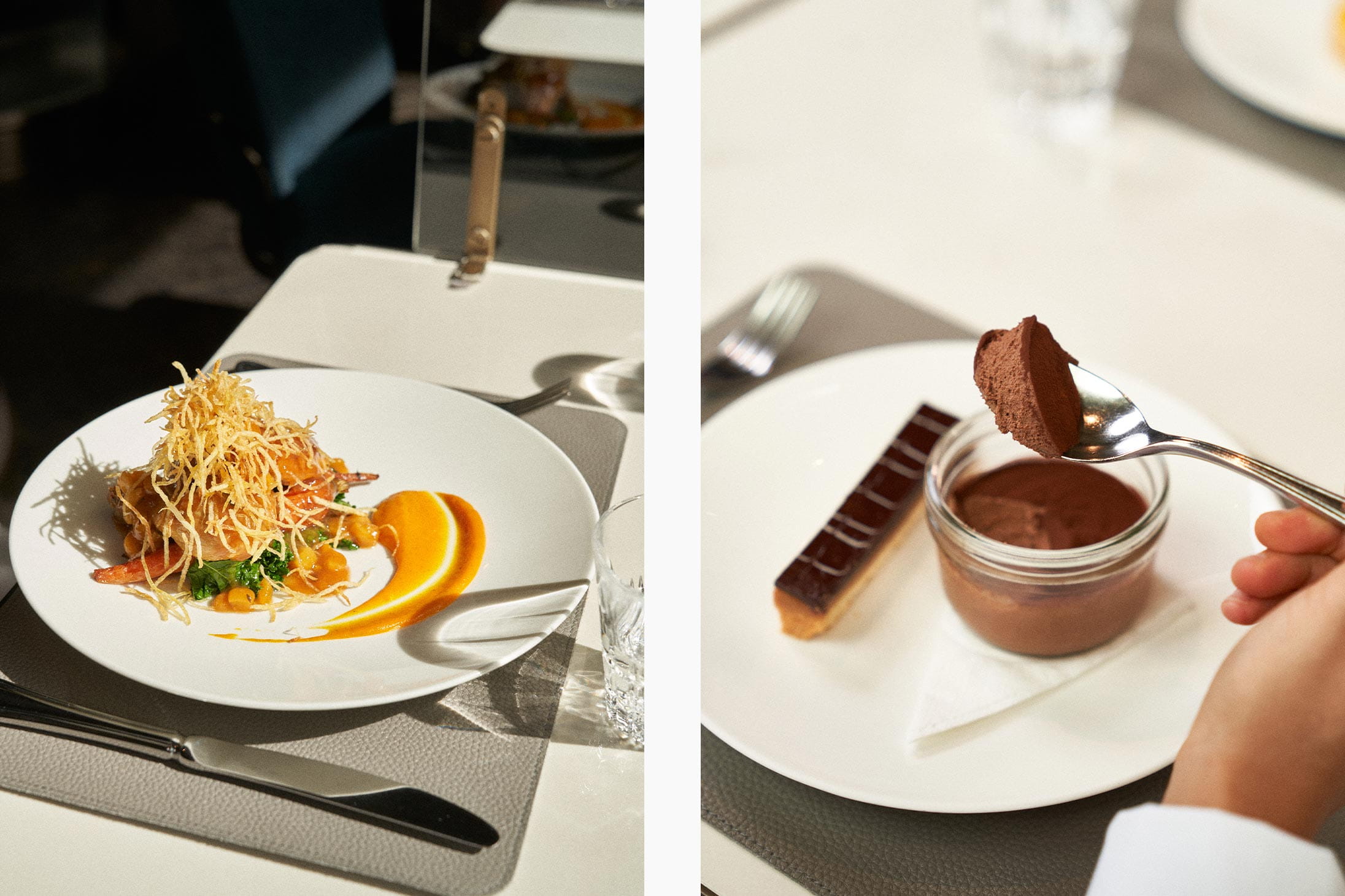 Spiritual counsellor Letao Wang eats lunch at The Continental Hong Kong