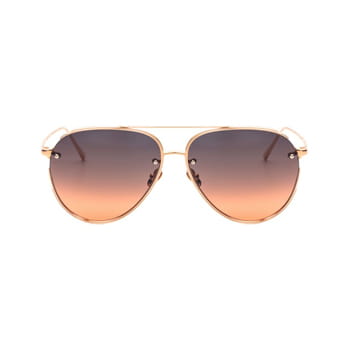 Linda Farrow Rose Gold Aviator-style Titanium Sunglasses