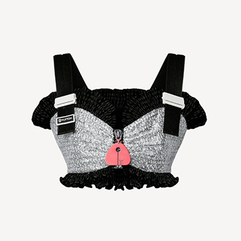 Louis Vuitton Flounce Trim Crop Top