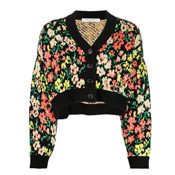 Philosophy di Lorenzo Serafini Floral Pattern Cropped Cardigan available at I.T