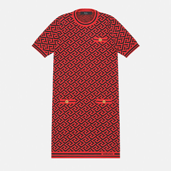 Versace Lunar New Year Virgin Wool Dress