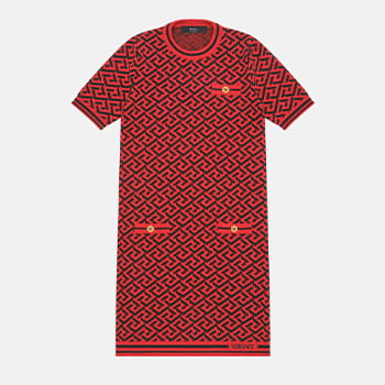 Versace Lunar New Year Virgin Wool Dress