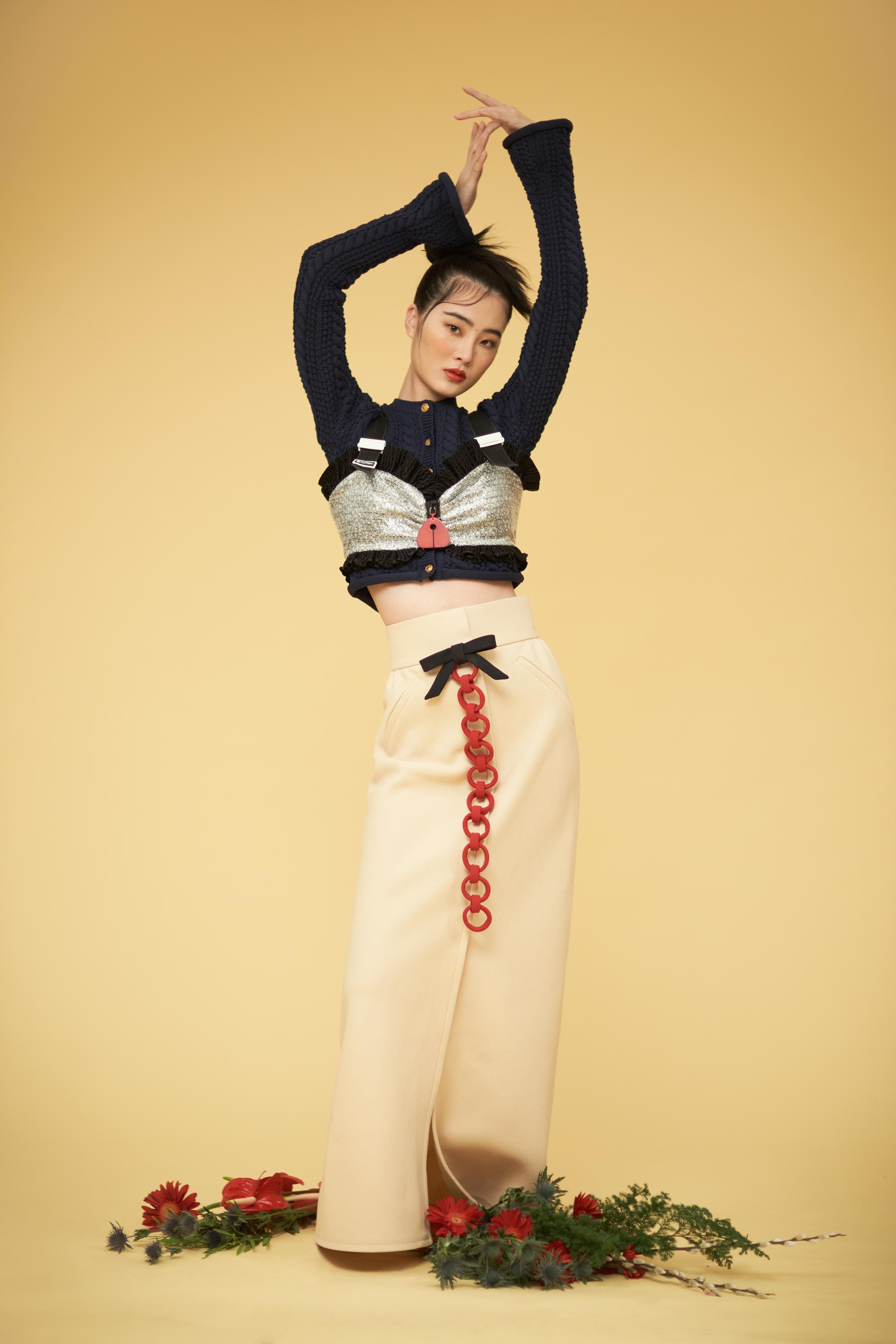 A model poses in Louis Vuitton available at Pacific Place
