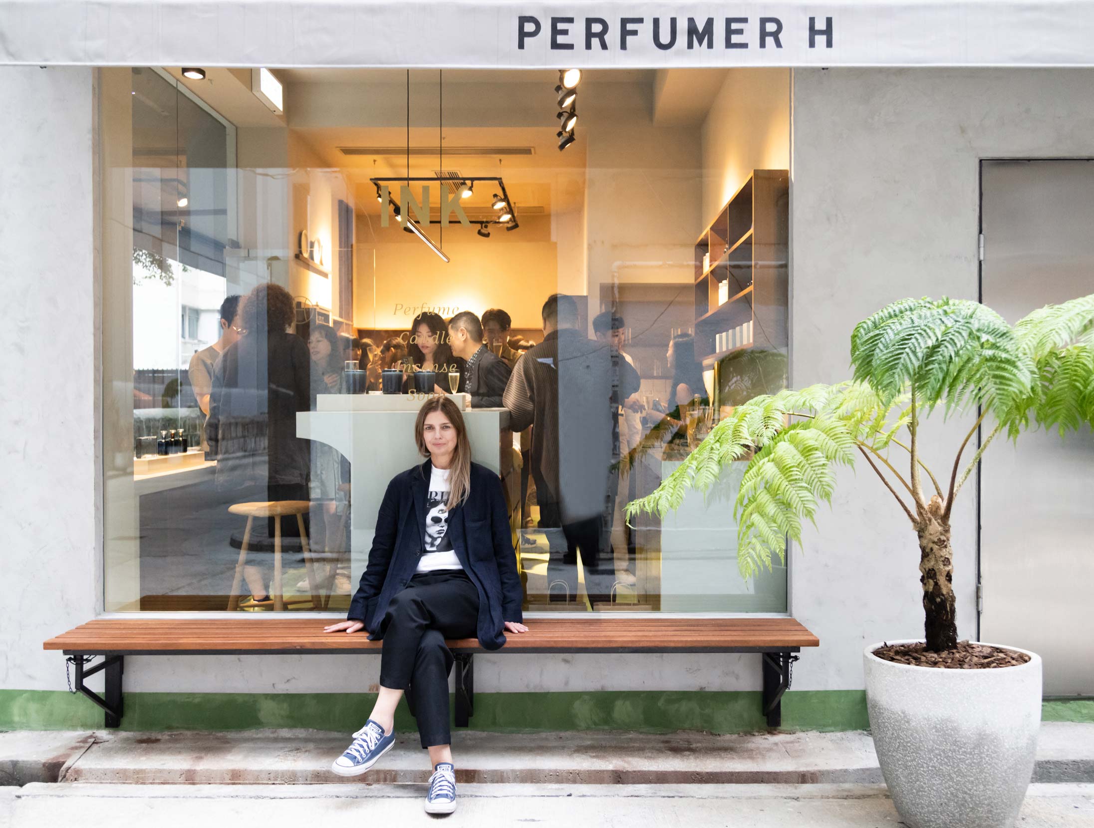 Perfumer H founder Lyn Harris at the studio's Starstreet Precinct store