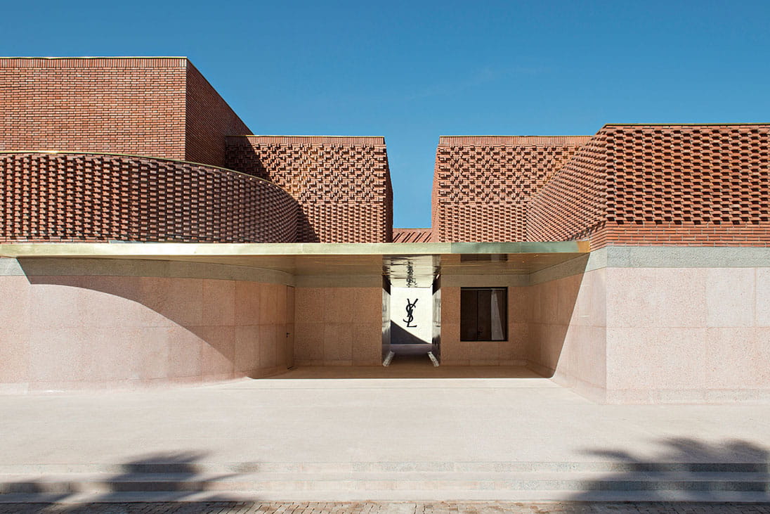The Musée Yves Saint Laurent Marrakech showcases the fashion icon’s work alongside photographs and sketches