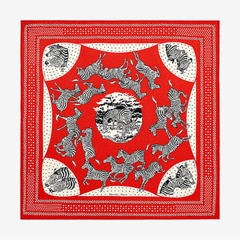 Hermès Les Zebres Bandana Bandana 55