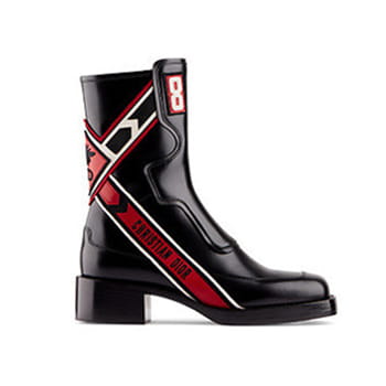 Dior Diorally Calfskin Leather Ankle Boot