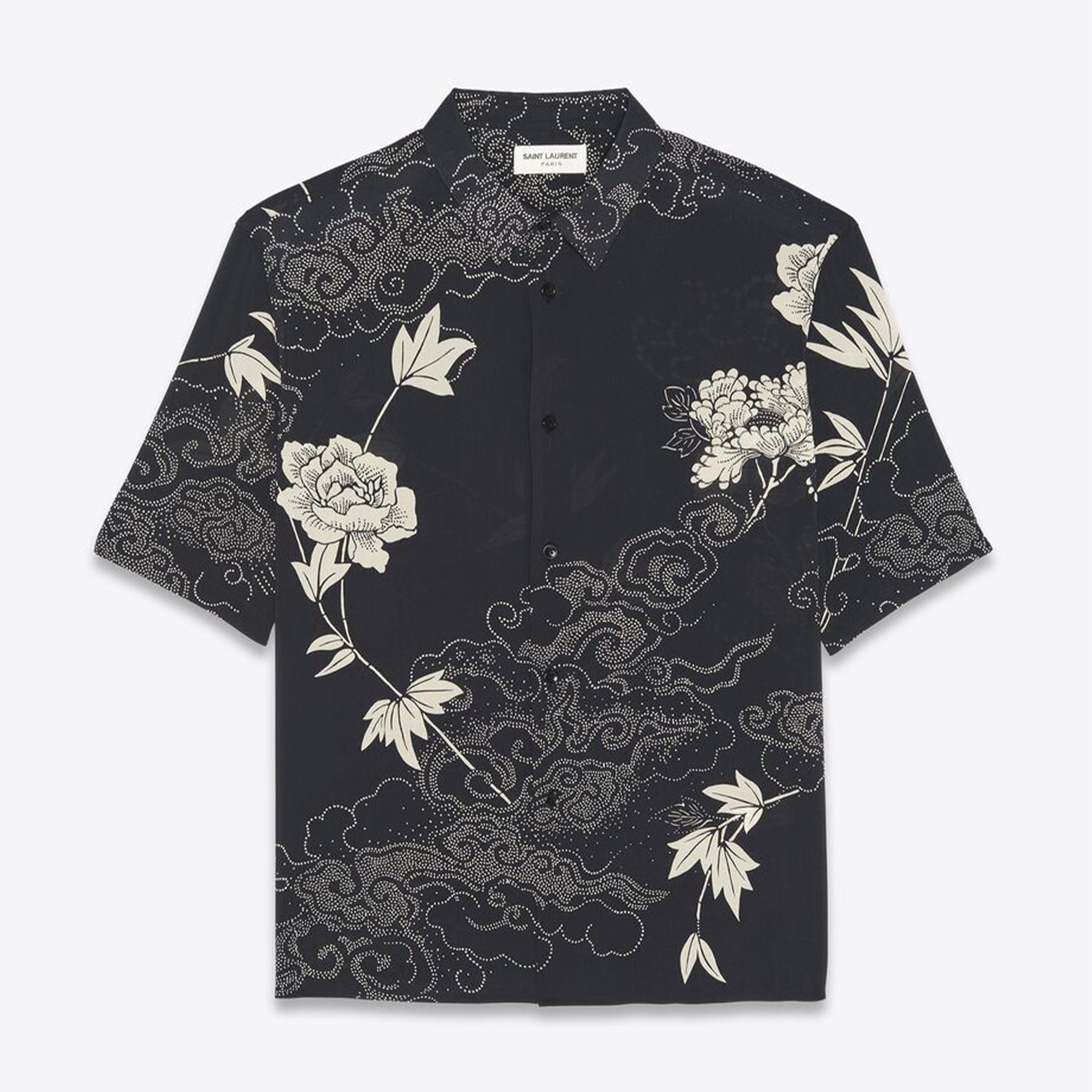 Saint Laurent Shirt in Printed Viscose
