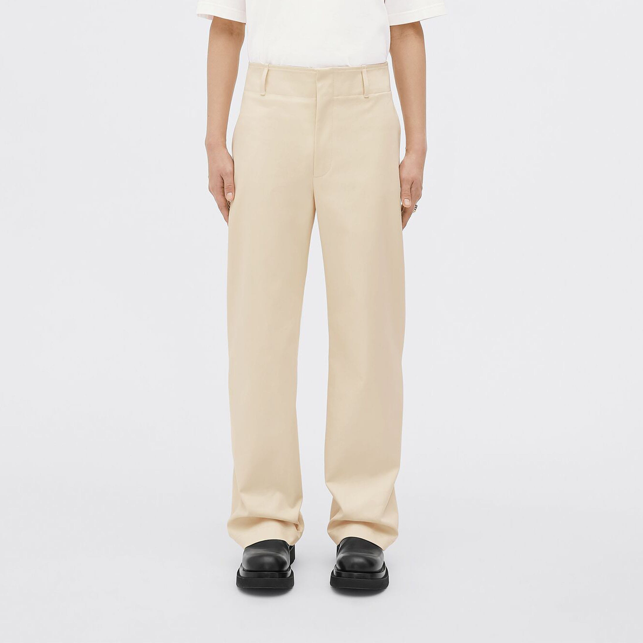 Bottega Veneta Trousers in Sea Salt 