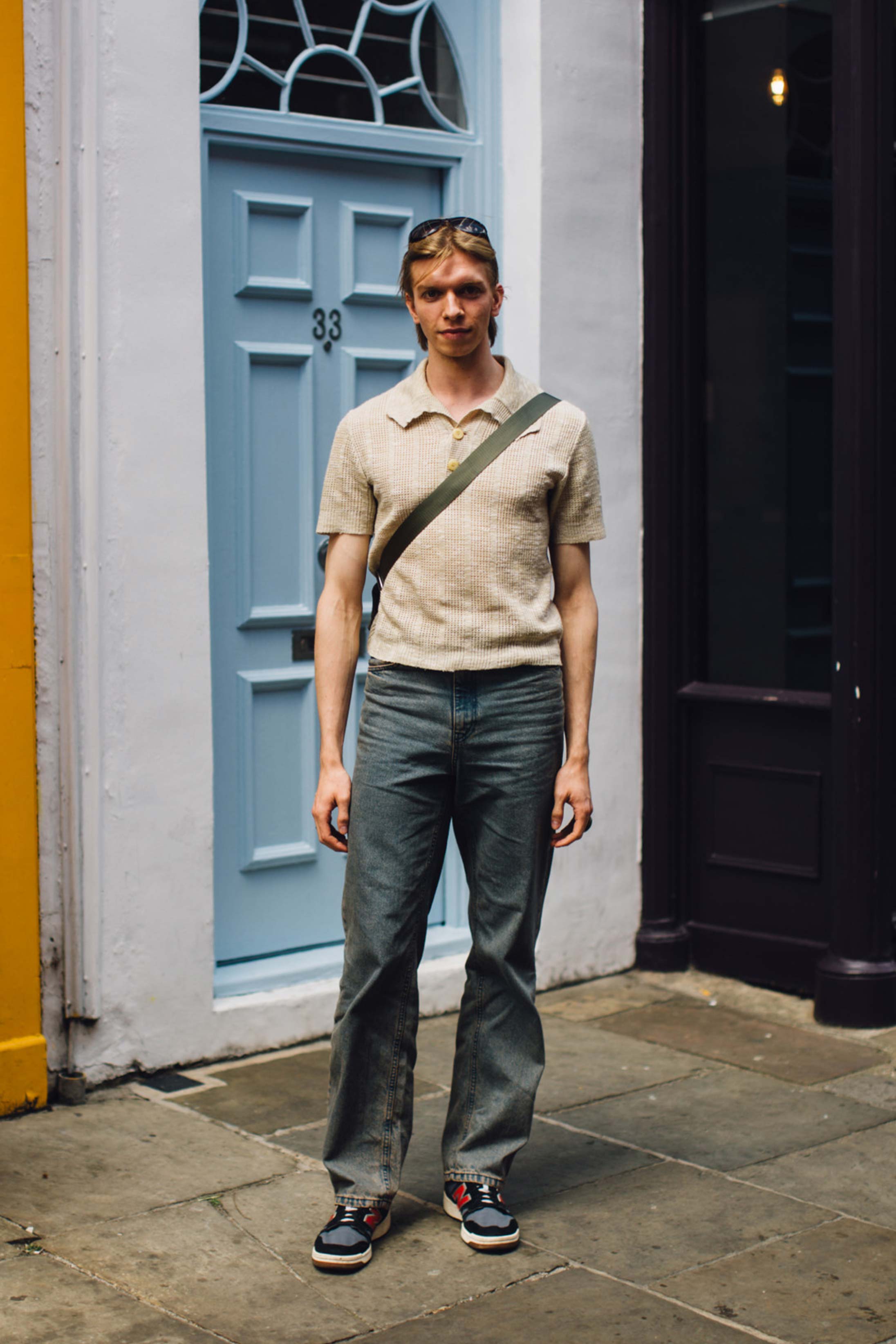 Men's knitted polo