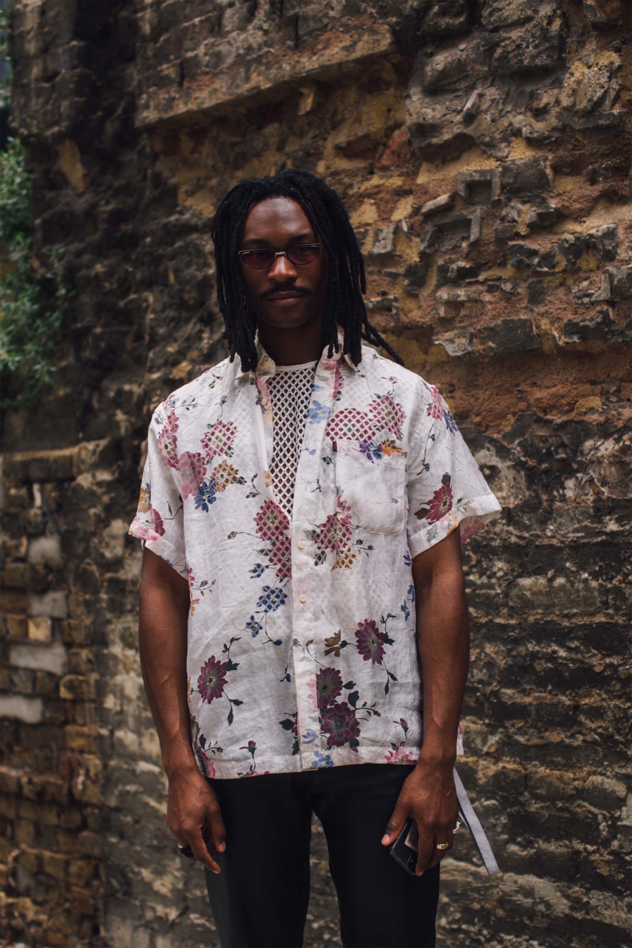 Men's camp collar shirt