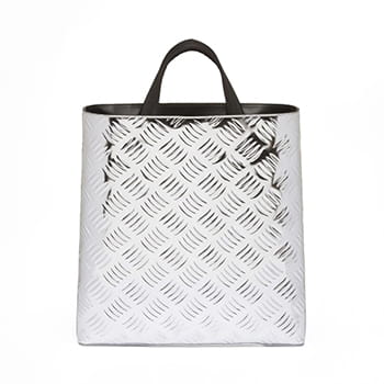 Prada Textured Metallic Leather Tote Bag