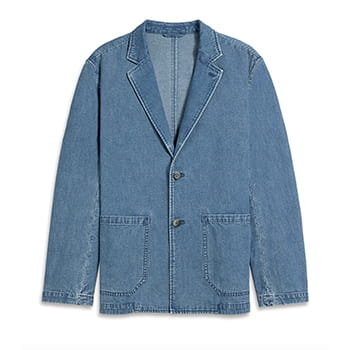 O.N.S Leonard Cotton Linen Blazer Lt Indigo 