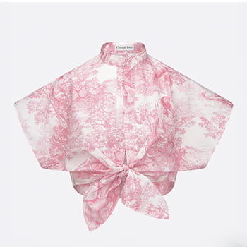 Dior Dioriviera Tied Cropped Blouse