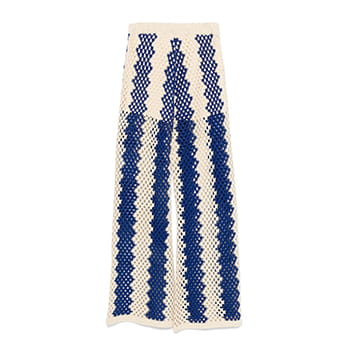 Sandro Two-Tone Open Weave Trousers