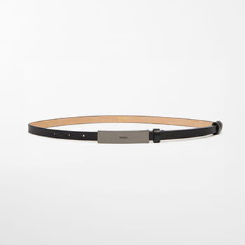 Max Mara Branded Plaque-Adorned Leather Belt