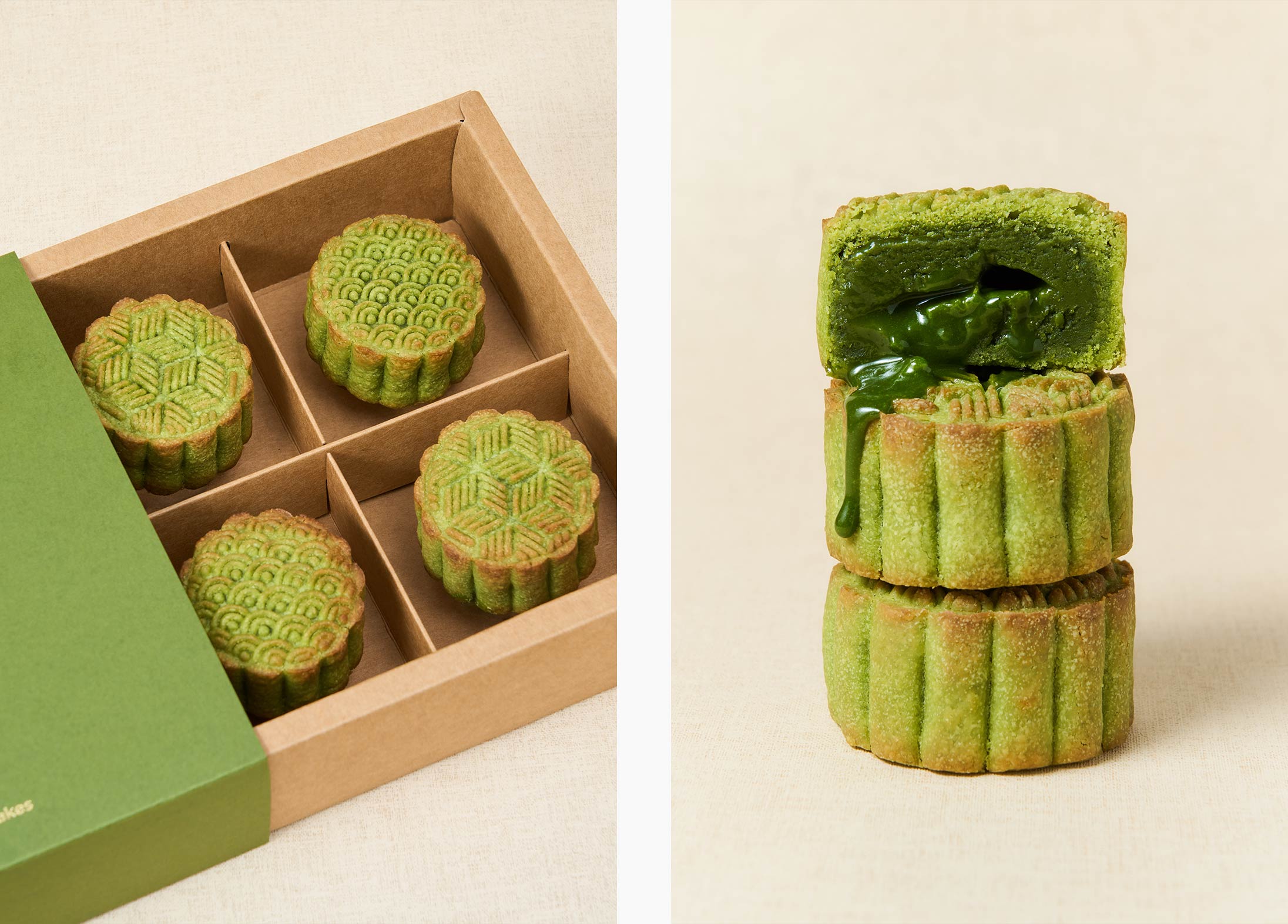 Matcha Lava Mooncakes from Matchali Starstreet Precinct