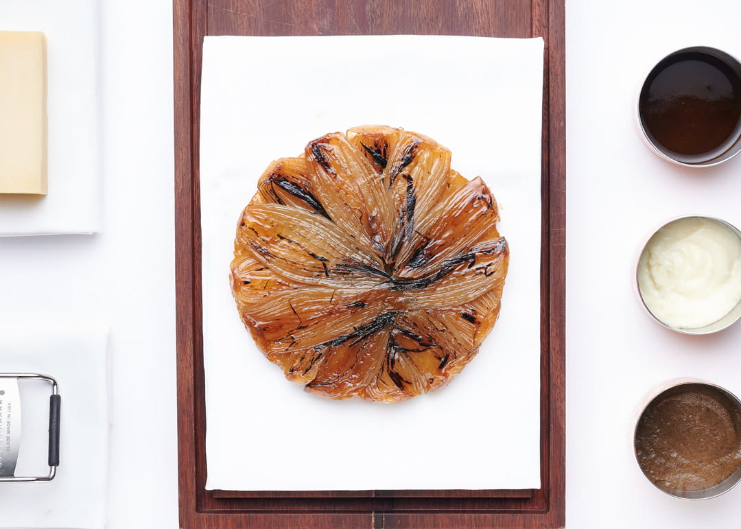 Shallot tarte tatin at Restaurant Petrus