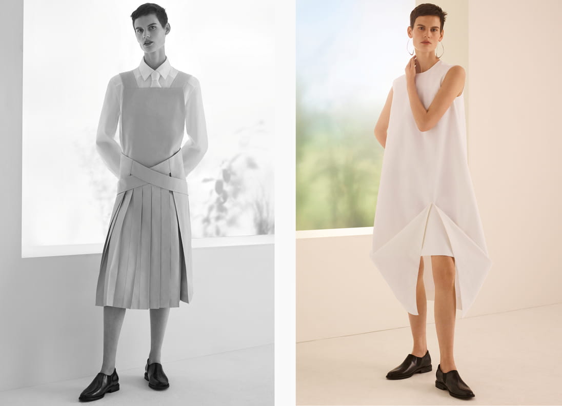 Swedish king of minimalism COS amped up its understated and architectural aesthetic for Spring Summer 2018 