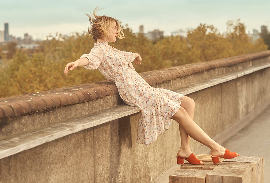 A free-flowing look from contemporary British brand Whistles’ Spring Summer 2018 offering