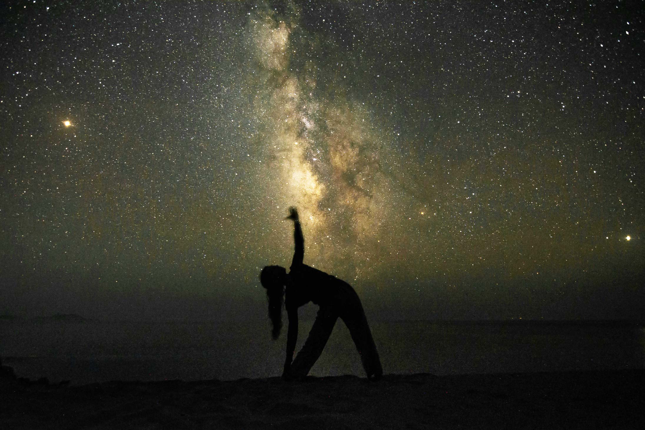 Moon-inspired yoga poses