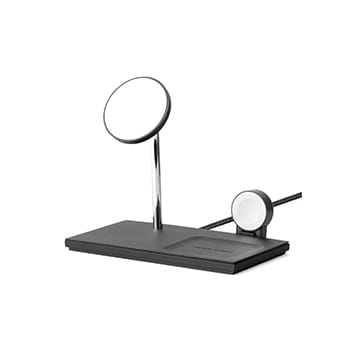 NATIVE UNION Snap 3-in-1 Magnetic Wireless Charger in Black available at Lane Crawford Home