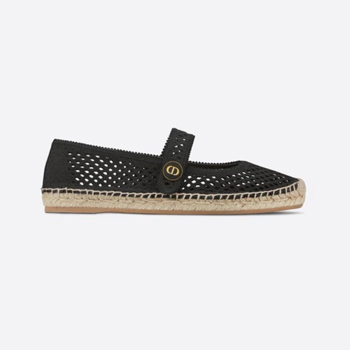 Dior Caro Espadrille Ballerina Flat 