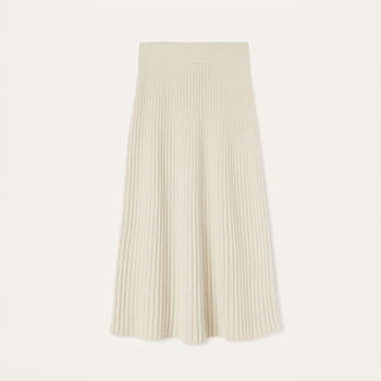 Loro Piana Cervatto Skirt in Ivory Lace Melange