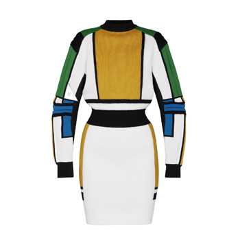 Louis Vuitton Colourblock Fitted Knit Dress