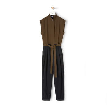 Loewe Khaki & Green Black Jumpsuit