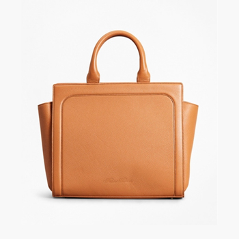 Brooks Brothers Pebbled Leather Tote Bag