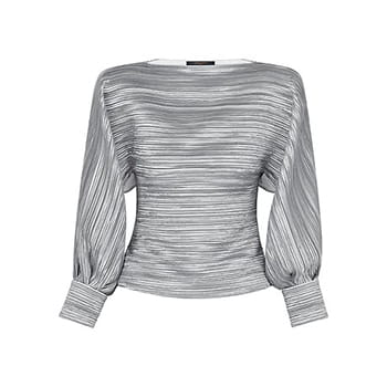 Louis Vuitton Fine Pleats Top With Open Sleeves