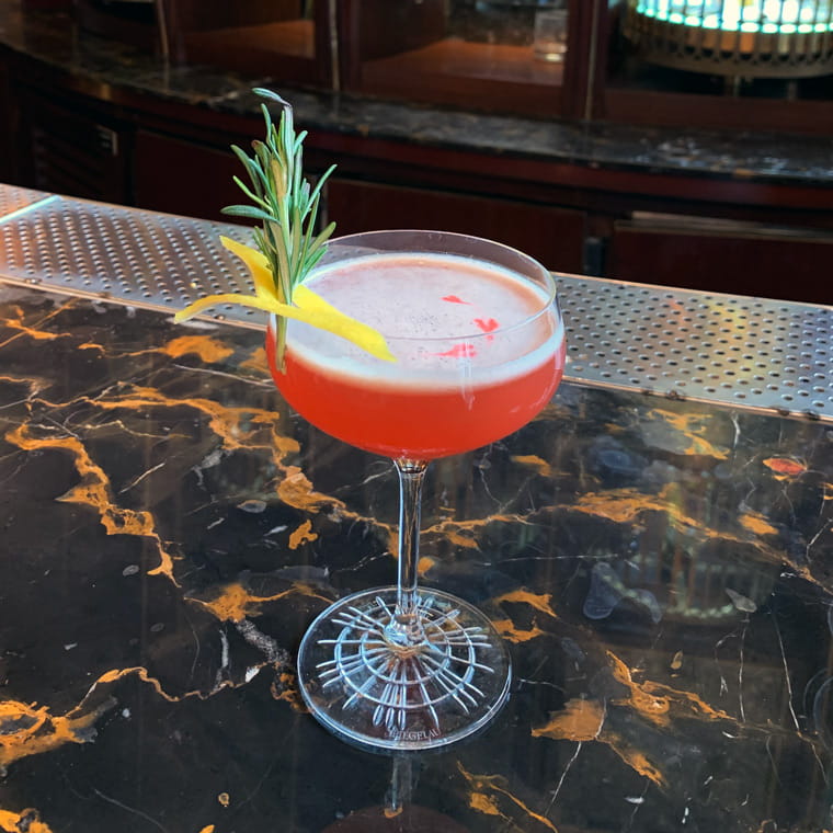 Spiced Rejoice Cocktail from The Conrad Hotel Hong Kong