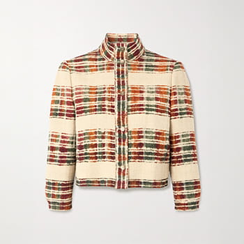 Loro Piana Striped Wool-Bouclé Jacket