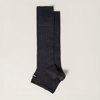 Miu Miu Silk Knee-High Socks