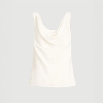 Brunello Cucinelli Viscose and Linen Fluid Twill Top