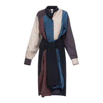 Loewe Patchwork Stripe Shirtdress