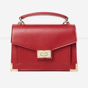 The Kooples Iconic Emily Bag in Carmine Red