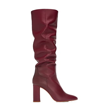 Zara High-Heel Leather Boots